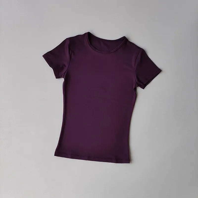 Women's Outdoor Sports Shirt Yoga Wear Fitness T-Shirt Quick